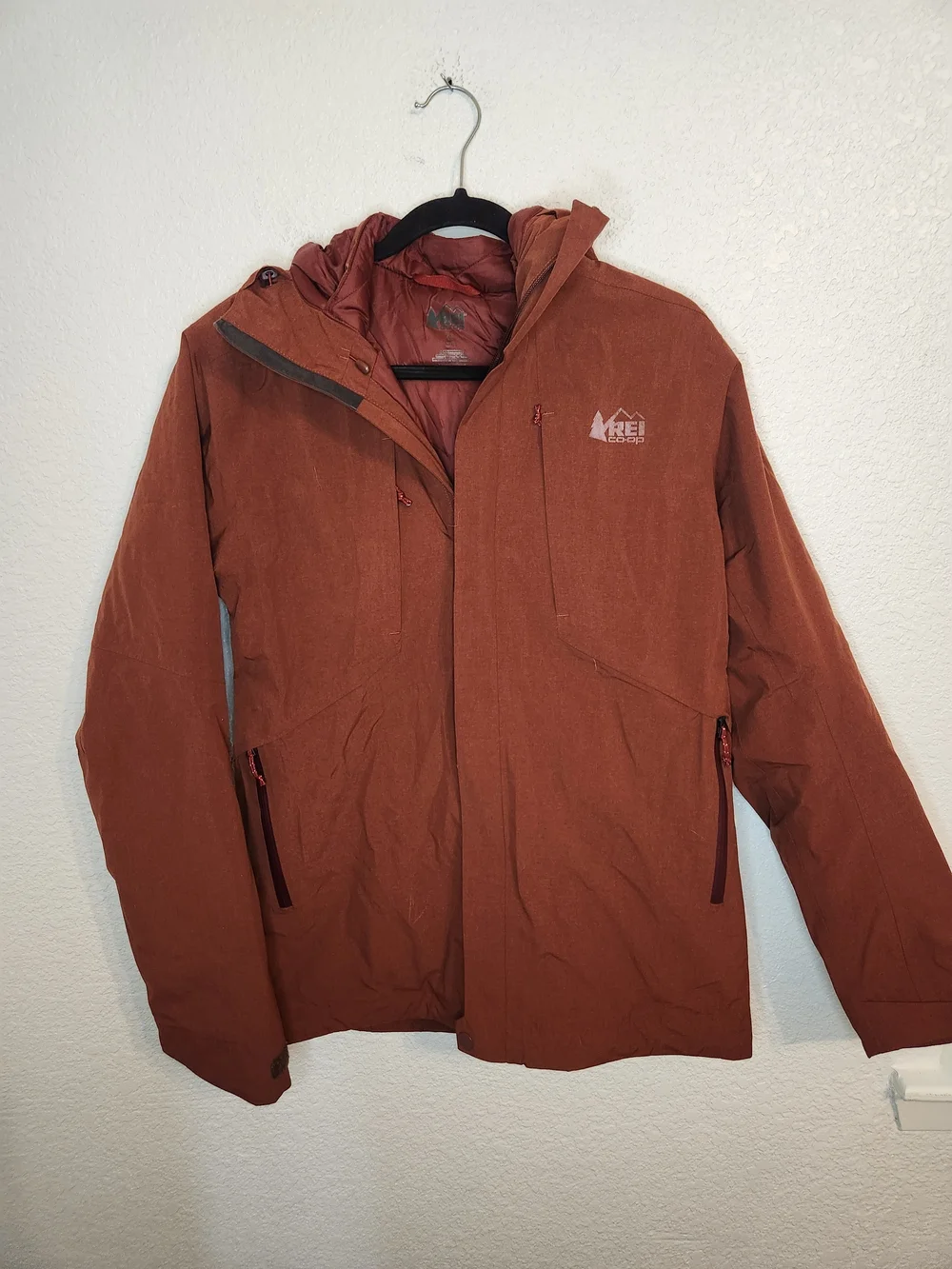 REI Co Op Men’s Norquest GTX Gore Tex Insulated Parka Jacket Coat Paprika S